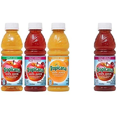 Tropicana 100 Juice 3 Flavor Classic Variety Pack 10 Ounce Bottles