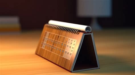 Conceptual Empty Desk Organizer With Calendar 3d Art Backgrounds | JPG ...