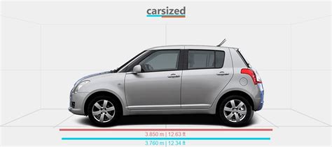 Dimensions Suzuki Swift 2008 2010 Vs Suzuki Swift 2010 2017