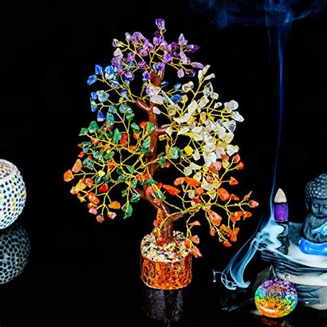 FASHIONZAADI Crystal Tree Of Life Feng Shui Tree Office Gifts 7