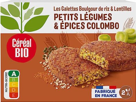 C R Al Bio Galettes Boulgour De Riz Lentilles L Gumes Colombo