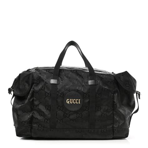 GUCCI Econyl Nylon Monogram Off The Grid Duffle Bag Black 1074354