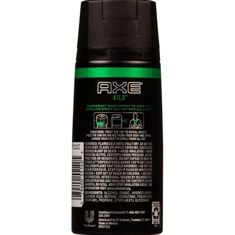 Axe Kilo Deodorant Body Spray 48h Fresh 113g Beauty And Personal Care