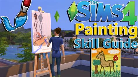 Sims 4 Painting Skill Guide And Painter Extraordinaire Youtube