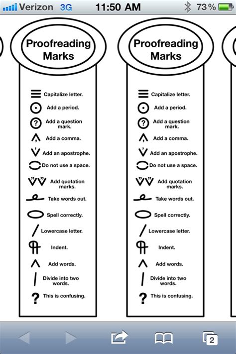 Advanced Proofreading Marks