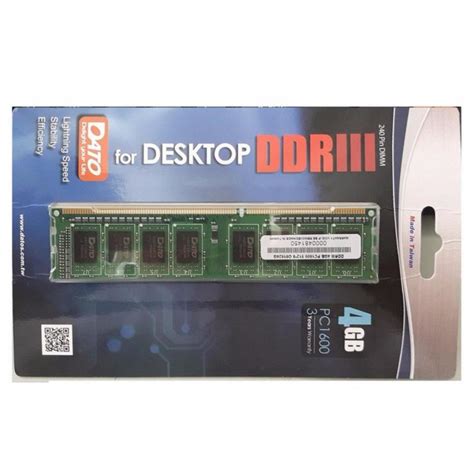 Bảng Giá Ram Máy Tính để Bàn Dato Ddr3 4gb Bus 1600mhz Phong Vũ