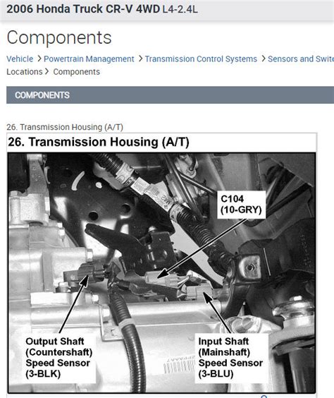 Where Is The Transmission Output Speed Sensor Located