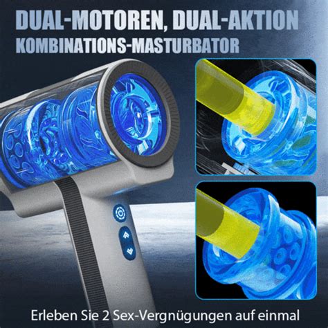 Doppelkopf Vibration Teleskoprotation Hand Blowjob Masturbator