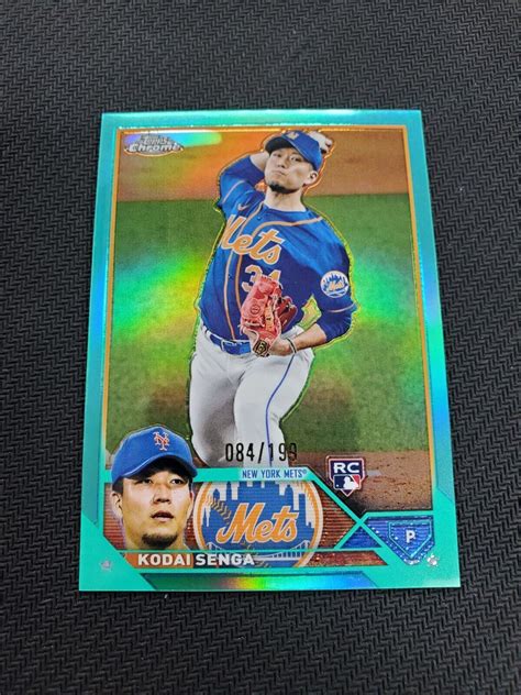 Topps Chrome Kodai Senga Rc Aqua Refractor Ebay