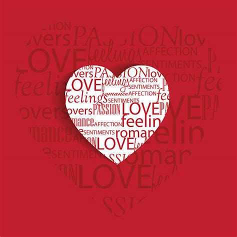 Heart Word Collage Stock Vectors Istock