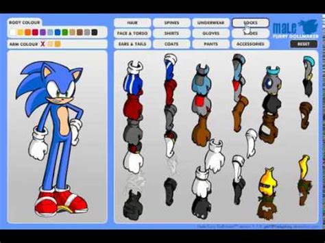 How To Make Sonic With Furry Dollmaker Como Hacer A Sonic Con Furry