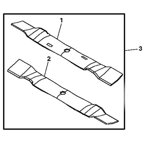 John Deere Mulching Blade Kit For 42 Mowers Am140975