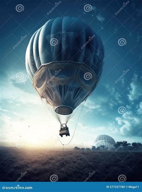 Generative AI A Scenic Hot Air Balloon Ride Is An Unforgettable Experience Offering Panoramic