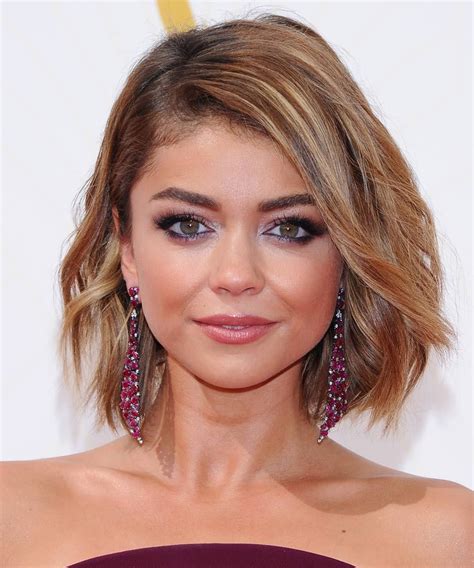 Wavy Bob Y Maquillaje Luminoso Sarah Hyland TELVA Peinados De