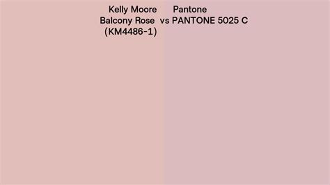 Kelly Moore Balcony Rose Km4486 1 Vs Pantone 5025 C Side By Side