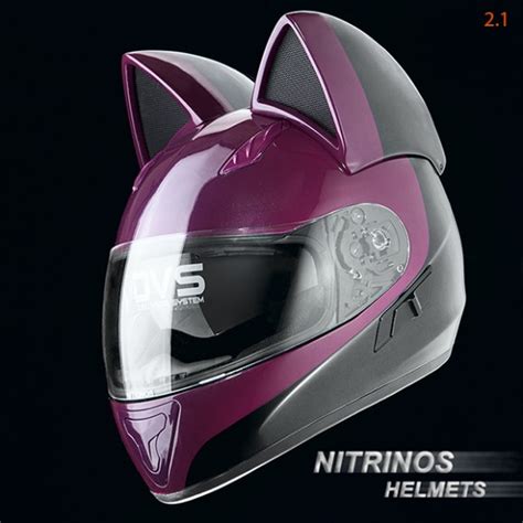 Neko Helmets Cascos De Moto Con Orejas De Gato Canino