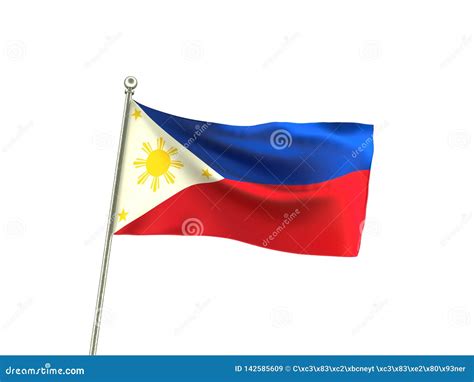 Philippine Flag Waving Drawing