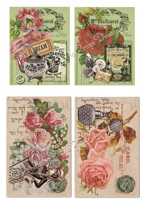 Vintage Ephemera Printable For Junk Journals Digital Ephemera Etsy