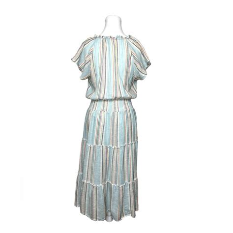 Rails Dresses Rails Amellia Sag Harbour Stripe Linenblend Midi