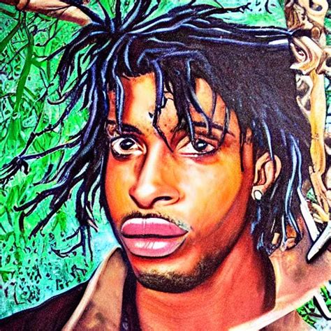 Playboi Carti Painted By Abney Park 4 K Detailed Super Stable