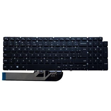 Teclado para Notebook bringIT compatível Dell Inspiron 3501 ABNT2