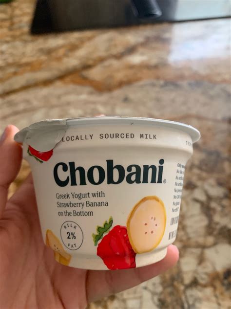 Chobani Greek Yogurt Strawberry Banana On The Bottom Calories Nutrition Analysis And More