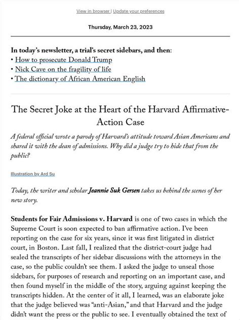 The New Yorker The Secret Joke At The Heart Of The Harvard Affirmative Action Case Milled