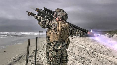 Us Marines Fire Stinger Missiles The Military Channel