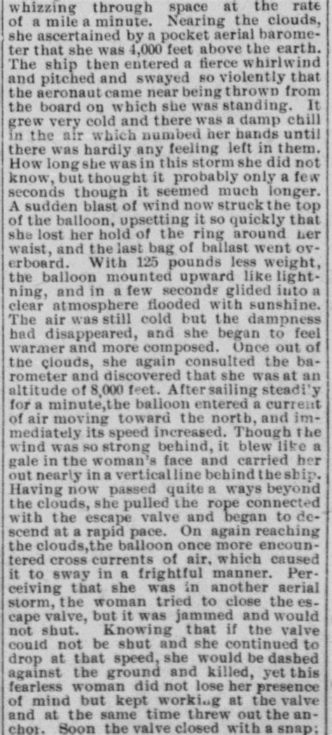 Ada I Mitchell Aeronaut Balloonist New England Aviation History