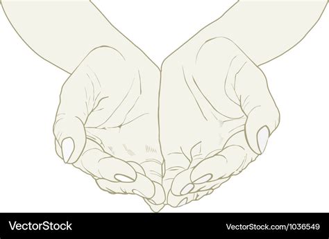 Open hands Royalty Free Vector Image - VectorStock