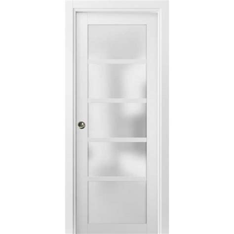 Sartodoors 24 In X 96 In Single Panel White Finished Solid Mdf