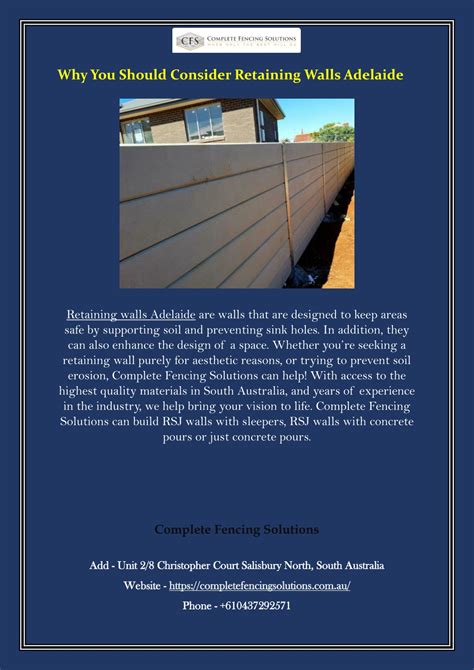 Ppt Why You Should Consider Retaining Walls Adelaide Powerpoint