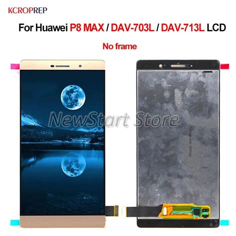 Para Huawei P8 MAX DAV 703L DAV 713L LCD Display Touch Montagem