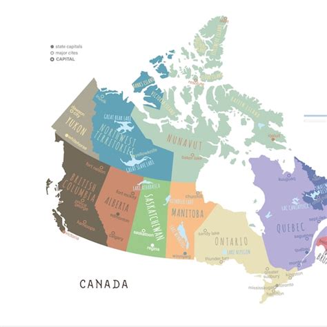 canada states  capitals list