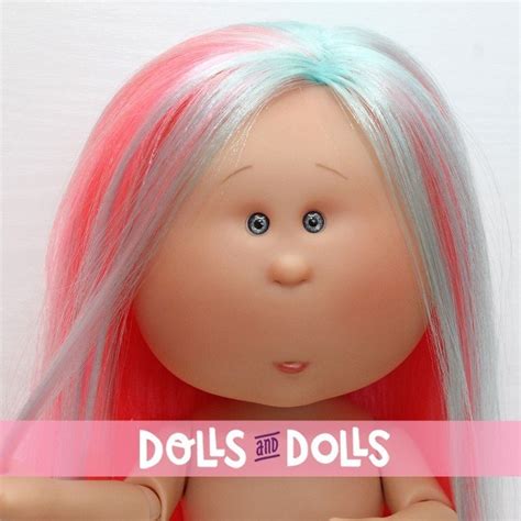 Nines D Onil Doll Cm Mia Articulated Mia With Pink Hair And Blue