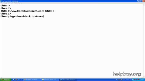 Jak Zrobi Stron Html W Notatniku Youtube