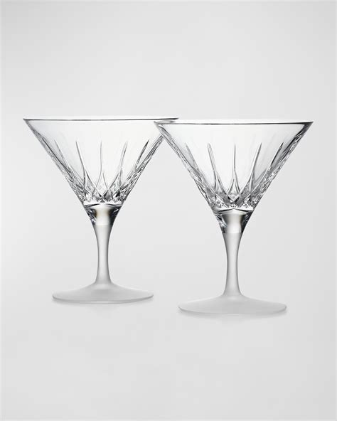 Waterford Crystal Lismore Arcus Martini Glasses Set Of 2 Neiman Marcus