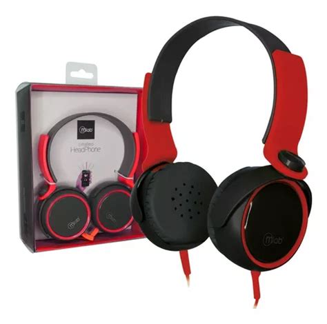 Audífonos Extrabass Over Ear Alámbricos Mlab Rojo Mercadolibre