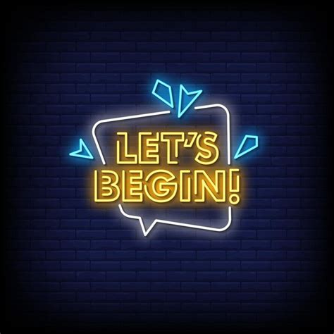 lets  neon signs style text vector  vector art  vecteezy
