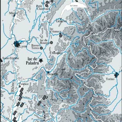 Geographical Position Of Paladru Lake And Others Lakes Mentionned In