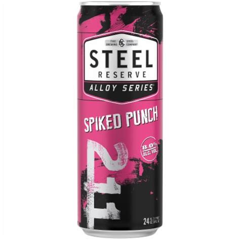 Steel Reserve Alloy Series Spiked Punch Malt Flavored Hard Beverage Single Can 24 Fl Oz King