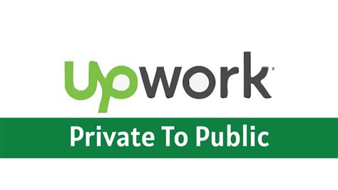 How To Change Upwork Profile Visibility From Private To Public Upwork