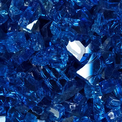 Sapphire Blue Fire Glass - Sapphire Blue Fire Pit Glass