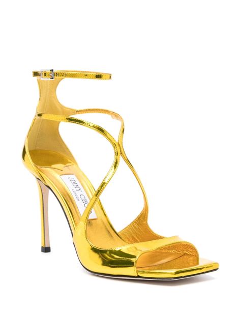 Jimmy Choo Azia Mm Sandals Geel Schoenen Nl