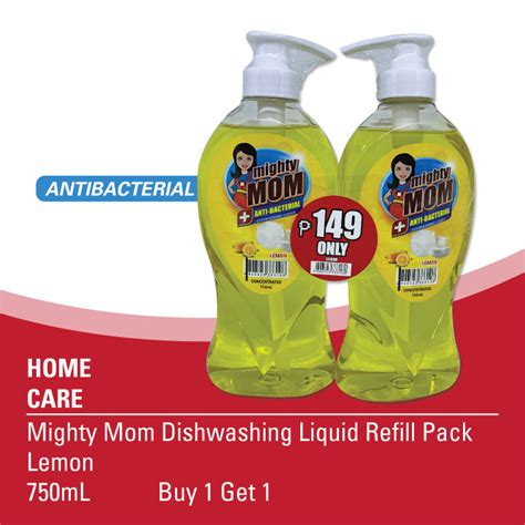 750ml Mighty Mom Antibacterial Dishwashing Liquid Lemon Lazada Ph