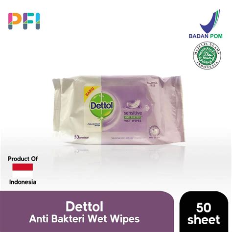 Jual Dettol Wet Wipes Sesitive Sheet Tisu Basah Shopee Indonesia