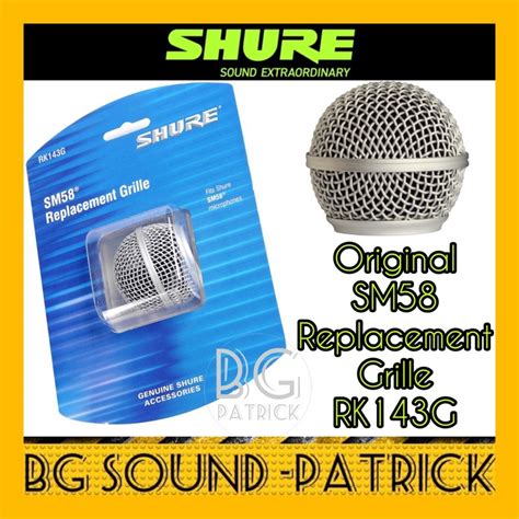 Shure Sm58 Rk143 Replacement Grille For Sm58 Rk143g Shopee Malaysia