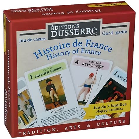 Jeu Des 7 Familles Histoire De France 42 Cartes Cdiscount Jeux