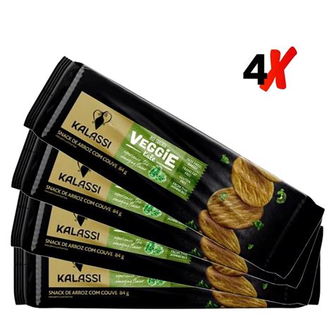 Snack Tai KALASSI Rrice Crackers Veggie Kale 84g 4x Shopee Brasil