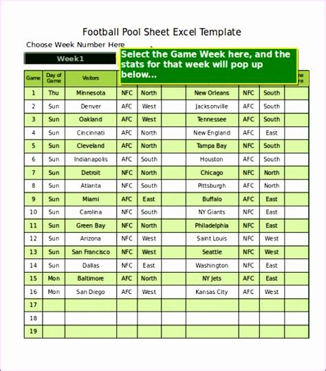 14 Football Stat Sheet Template Excel - Excel Templates